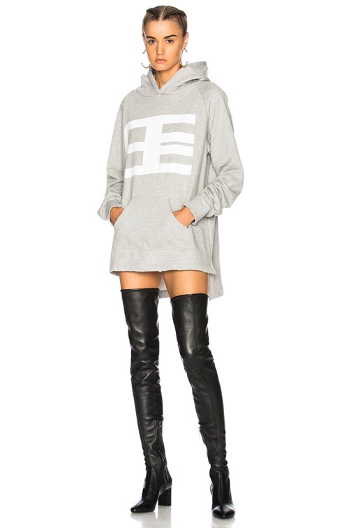 Logo Hoodie Sweatshirt Dress