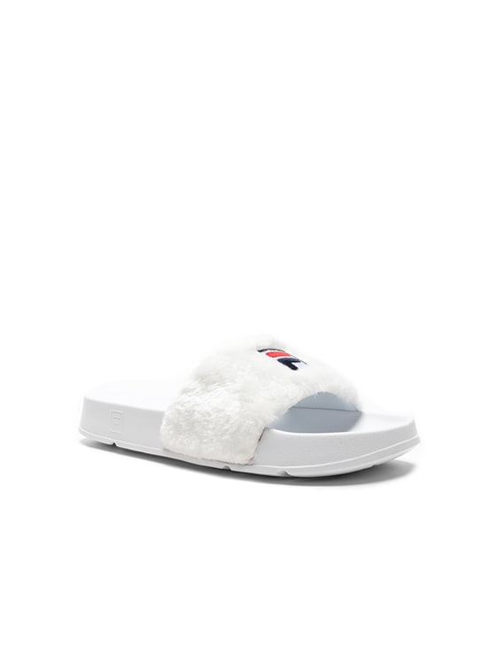 x Fila Faux Shearling Slides