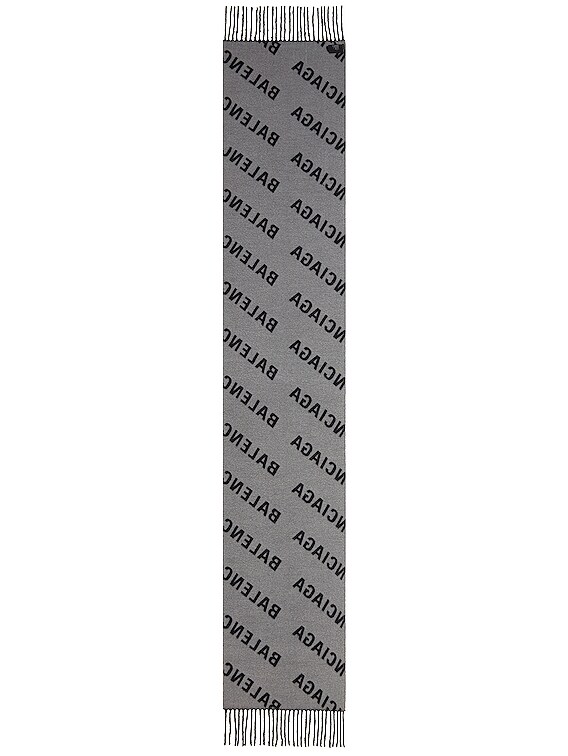 Balenciaga BAL HORIZONTAL ALLOVER スカーフ Balenciaga Allover Logo Blue/ Black Scarf New | eBay