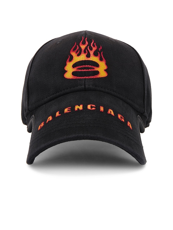 Balenciaga Cap in Black & Orange | FWRD