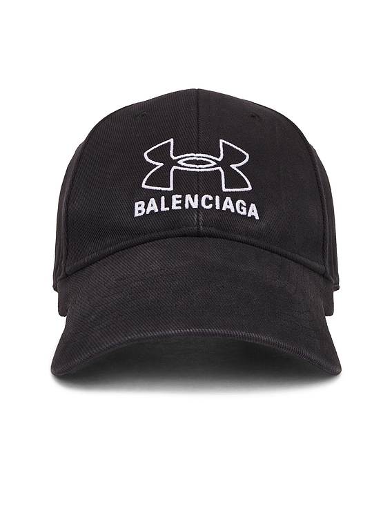 【本物保証】 Cap Armour Under x Balenciaga in FWRD | White & Black Wash 帽子