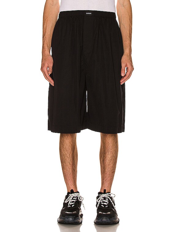 Balenciaga Pyjama Shorts in Black | FWRD