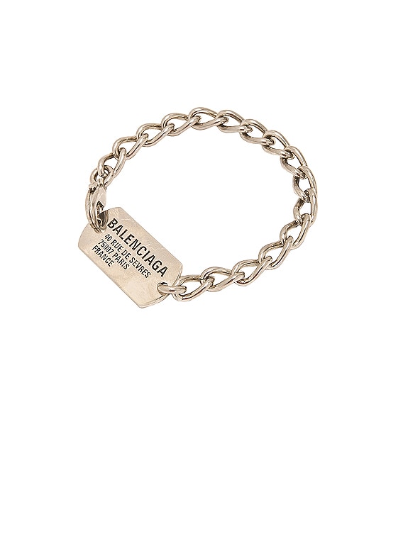 Balenciaga Silvertone Chain Bracelet in Metallic for Men  Lyst