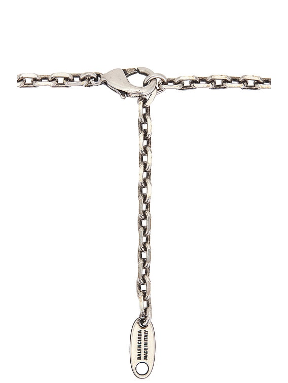 Balenciaga GOTH SWORD ネックレス - Antique Silver & Crystal | FWRD