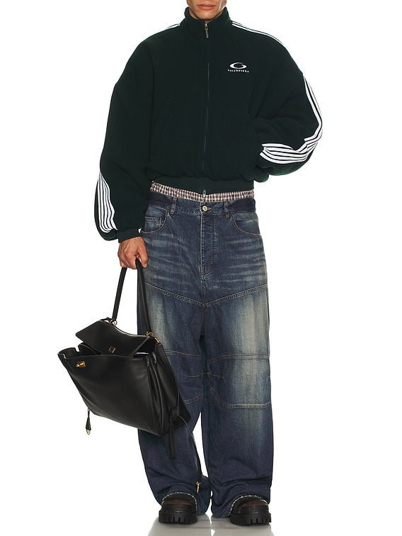 Balenciaga Zip Up Jacket in Cypress Green | FWRD