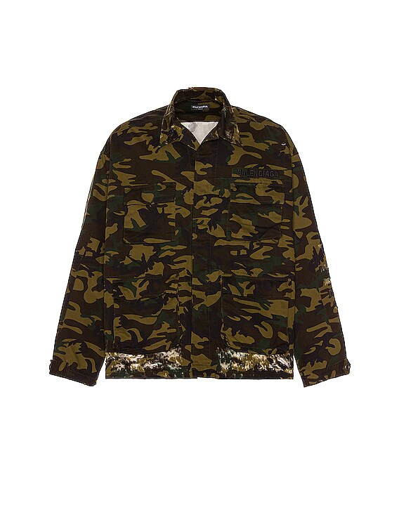 Balenciaga Army Jacket in Khaki | FWRD
