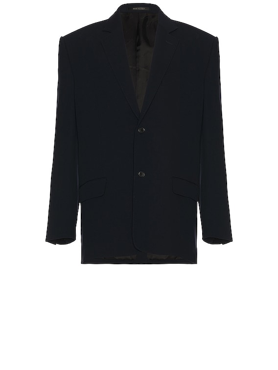 KENZO Shawl-lapel Double-breasted Tailored Blazer in Blue for Men | Lyst