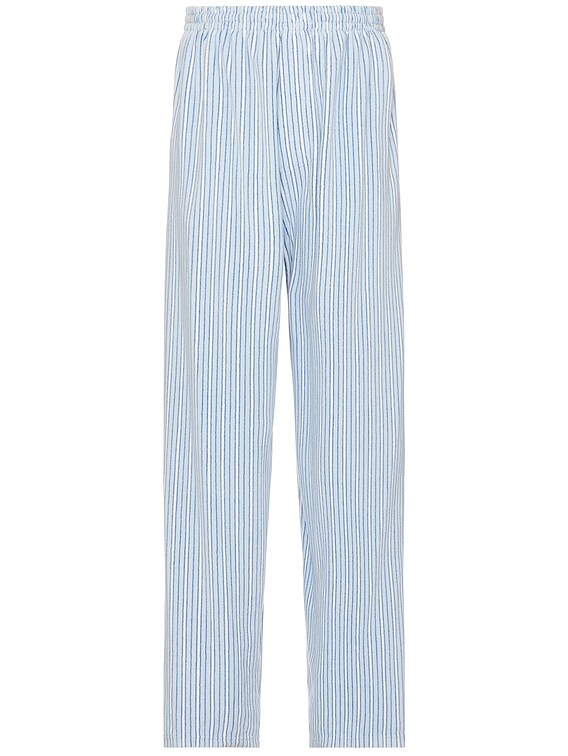 ［大人気！］BALENCIAGA PYJAMA PANTS 681822TRLC73001 Balenciaga Large Pyjama Pants in Blue & Navy | FWRD