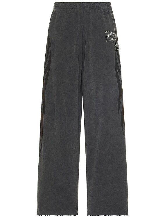 Balenciaga Baggy Sweatpants in Super Faded Wash Black | FWRD