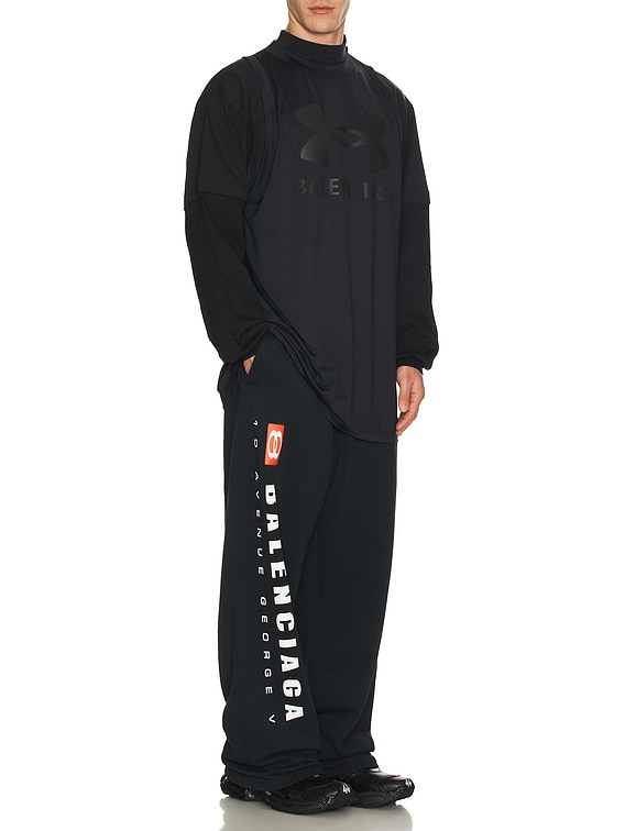 Balenciaga Baggy Sweatpants in Faded Black | FWRD