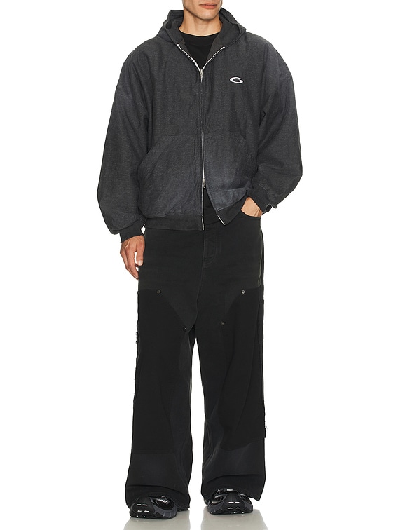 Balenciaga Ripped Off Baggy Pants in Black, Green, & Red | FWRD