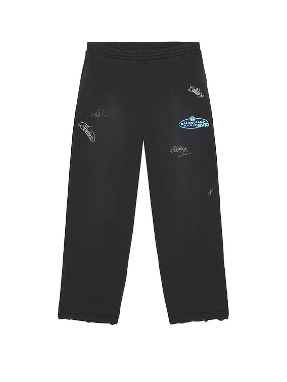 Balenciaga Baggy Pants in Washed Black | FWRD
