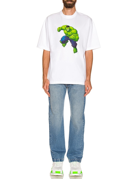 BALENCIAGA 返品可 Tシャツ HULK Vintage ユニセックス Balenciaga Hulk Vintage T-Shirt in White | FWRD