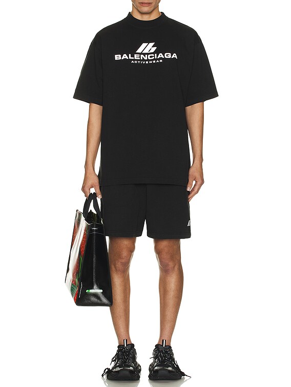 Balenciaga Medium Fit T-Shirt in Faded Black | FWRD