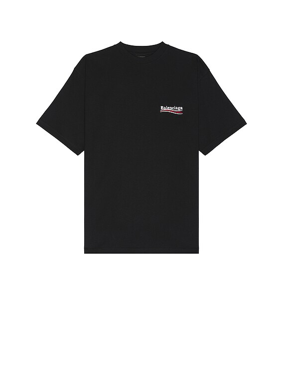 Balenciaga バレンシアガ / Large Fit T-Shirt Balenciaga Large Fit T-Shirt in Black & White | FWRD
