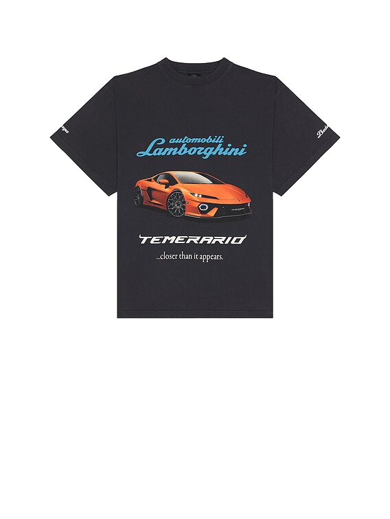 BALENCIAGA x Lamborghiniコラボ 25FW OversizedサッカーTシャツ ホワイト の ウィメンズ Balenciaga | Automobili Lamborghini