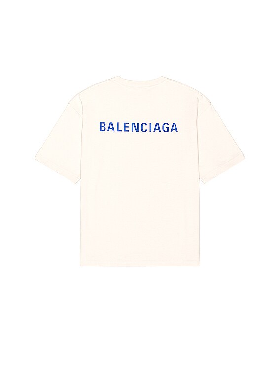 Balenciaga Vintage Logo Tee - Beige – TrendCornerUK