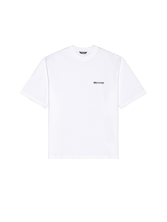 Balenciaga - Pink Cotton Logo T-Shirt