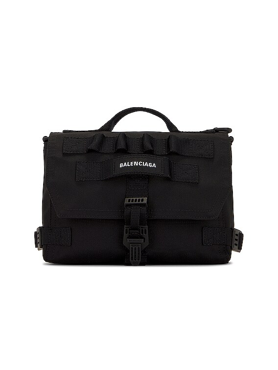 Balenciaga Army Messenger Bag in Black | FWRD