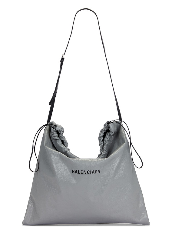 Balenciaga バレンシアガ　SHOPPER DUSTBAG バッグ Men's Shopper Dust Bag Crossbody Pouch Large in Grey