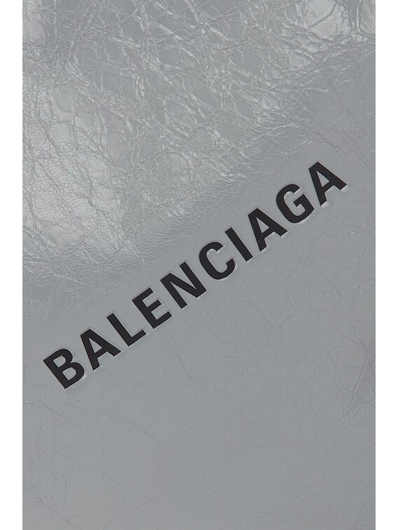 Balenciaga Shopper Dust Shoulder Bag in Grey & Black | FWRD