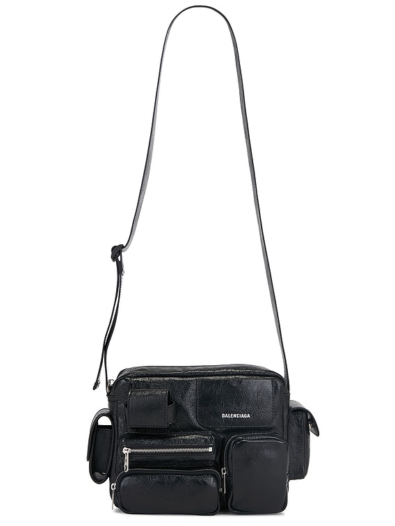 Balenciaga Superbusy Camera Bag in Black | FWRD