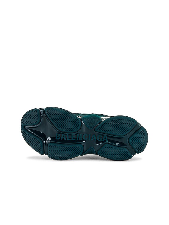 Balenciaga Triple S Clear Sole in Full Dark Green | FWRD
