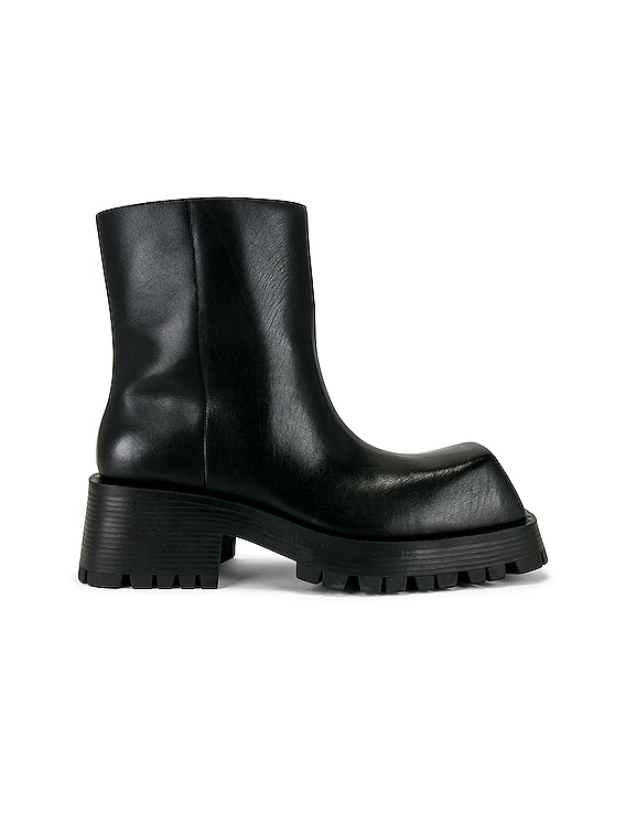 Balenciaga Trooper Bootie in Black | FWRD