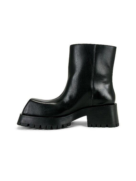 美品BALENCIAGA Trooper boots black 41 Balenciaga - Trooper Rubber Boots - Black Balenciaga