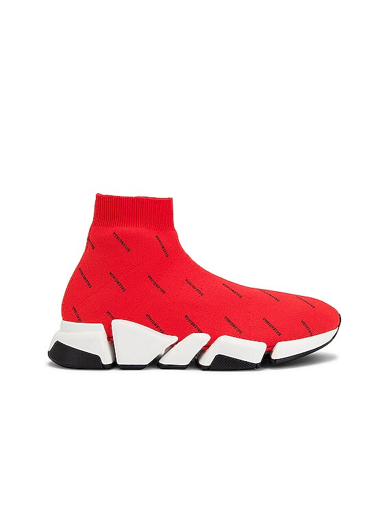 Balenciaga Speed 2.0 Allover Intense Red Black