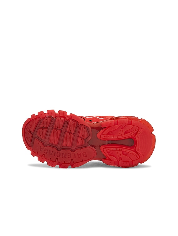 Everyday Balenciaga Track.2 Clear Sole Sneakers in Red Polyurethane Plastic  ref.955290 - Joli Closet