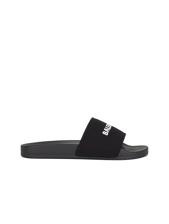 BALENCIAGA スライドサンダル ホワイト/ブラック ホワイト の ウィメンズ Pool スライドサンダル スニーカー