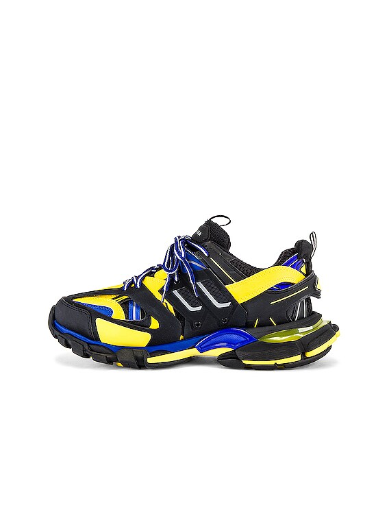blue and yellow balenciaga track