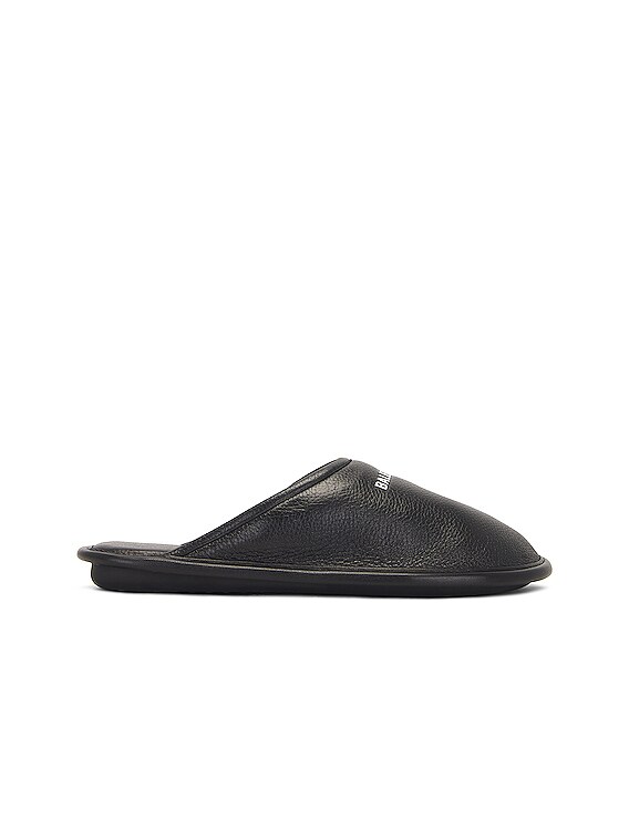 Balenciaga Home Mule Flat in Black & White | FWRD