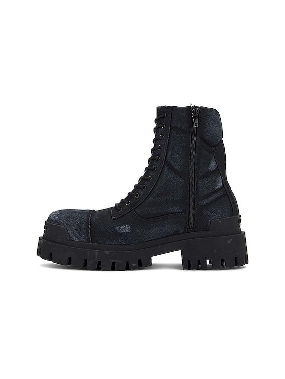 Balenciaga Combat Strike Boot in Black | FWRD