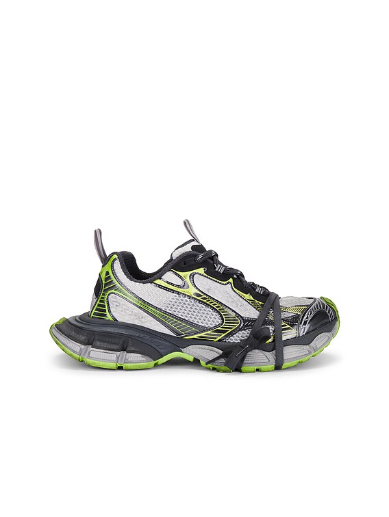 Balenciaga 3xl Sneaker in White, Grey, Green, & Yellow | FWRD
