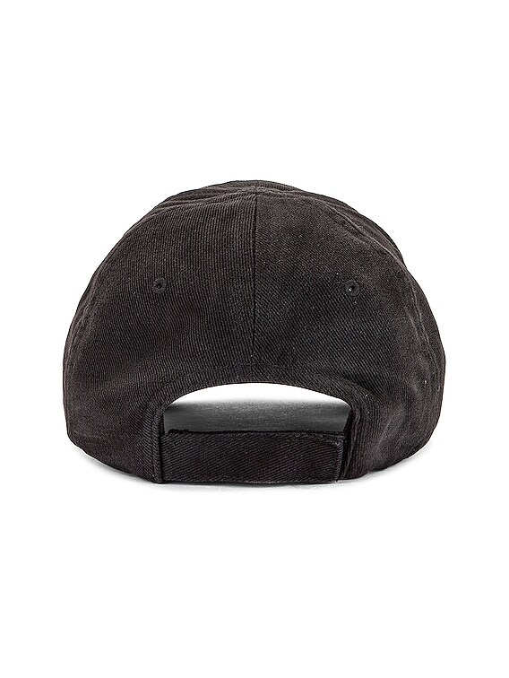 Balenciaga Political Campaign Cap in Black & White | FWRD Balenciaga Political Campaign Cap in Black & White | FWRD