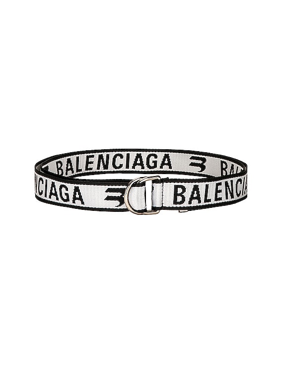 Balenciaga D Ring Belt in Balenciaga Grey | FWRD