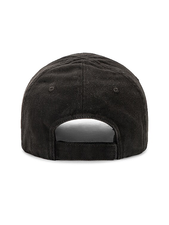 Balenciaga Dirty BB Paris Hat in Black & White | FWRD