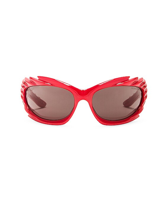 Balenciaga Spike Sunglasses in Red | FWRD