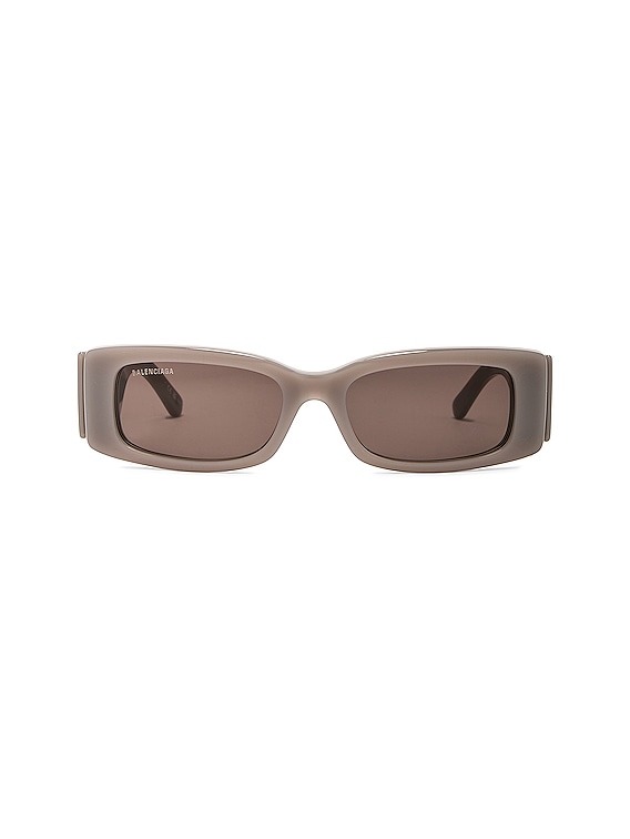 サングラス BALENCIAGA PRINTED ACETATE MAX RECTANGLE SUNGLASSES Balenciaga Max rectangle sunglasses in printed acetate | The