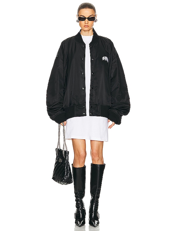 関税送料込Balenciaga Shirt Dress BALENCIAGA Oversized frayed twill-jacquard midi shirt dress