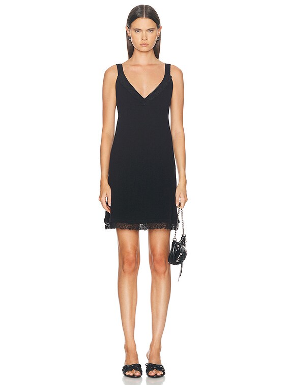 Balenciaga Straight Mini Dress in Black | FWRD