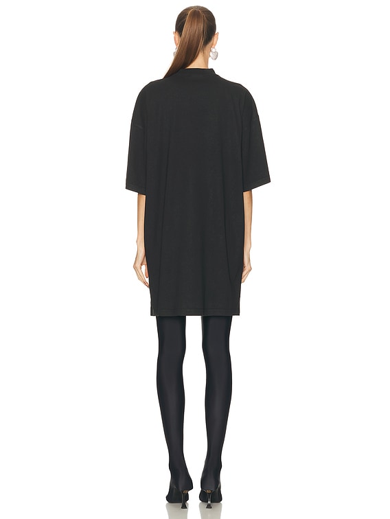 【 BALENCIAGA 】 City Of Angels Tシャツ ドレス T-shirt Dress Women's City Of Angels T-shirt Dress in Black Faded