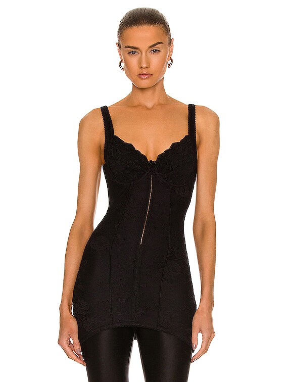 Balenciaga Mini Lingerie Dress in Black FWRD