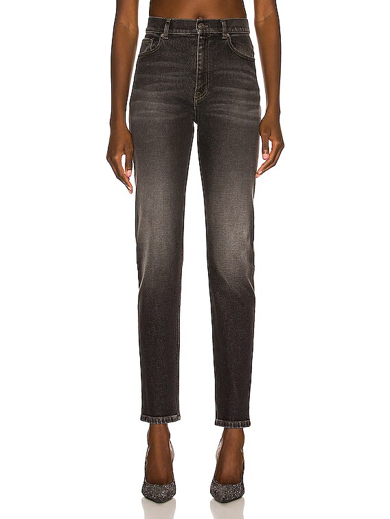 Balenciaga Skinny Jean in Washed Black & White | FWRD