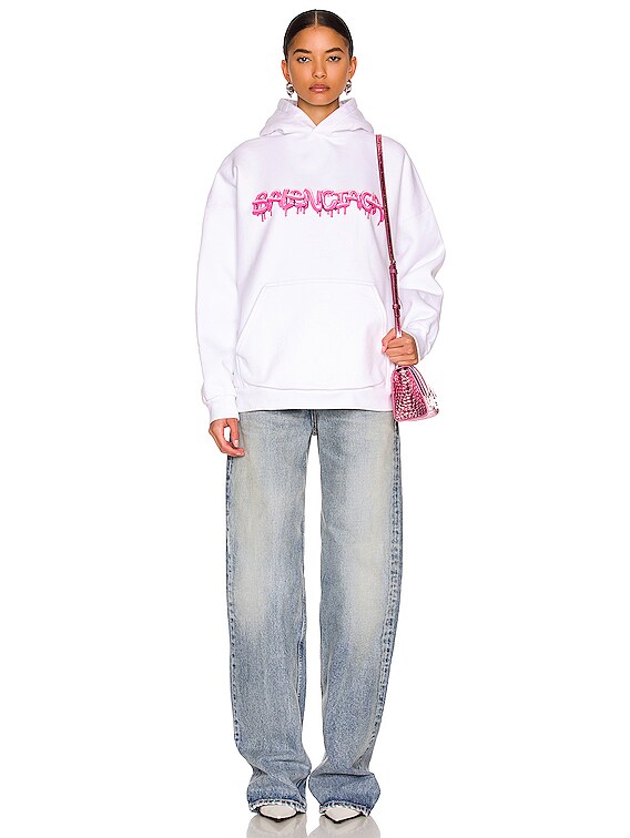 BALENCIAGA ワイドフィット フーディー 快適 スタイリッシュ BALENCIAGA】ワイドフィット ジップアップ パーカー (BALENCIAGA