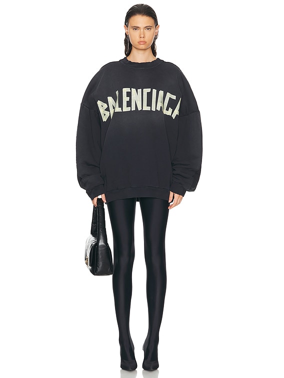 balenciaga ブラック スウェット ARQUETYPE ホワイト の ウィメンズ Loop Sports Icon Baggy スウェット