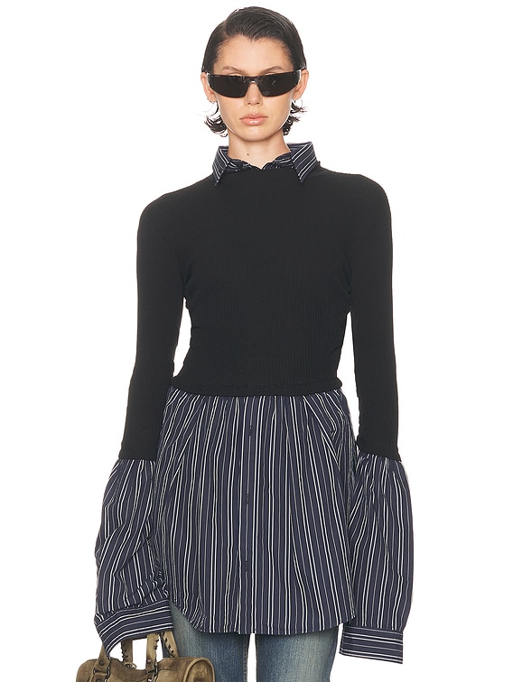 Layered Sweater Top