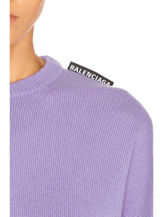 lilac balenciaga sweater